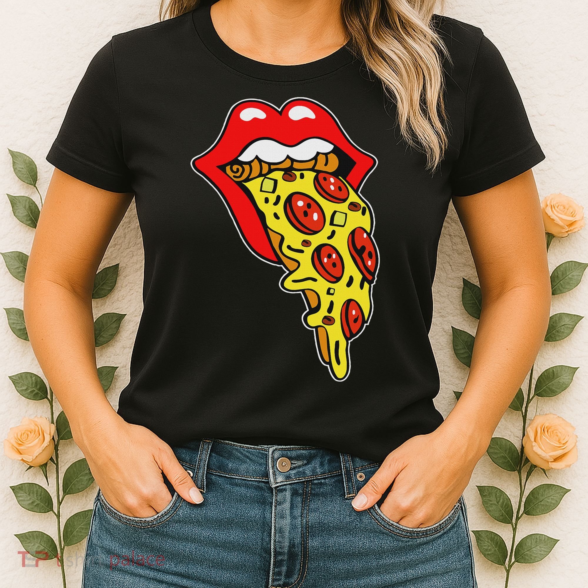 Pizza Mouth Lips Women's T-Shirt