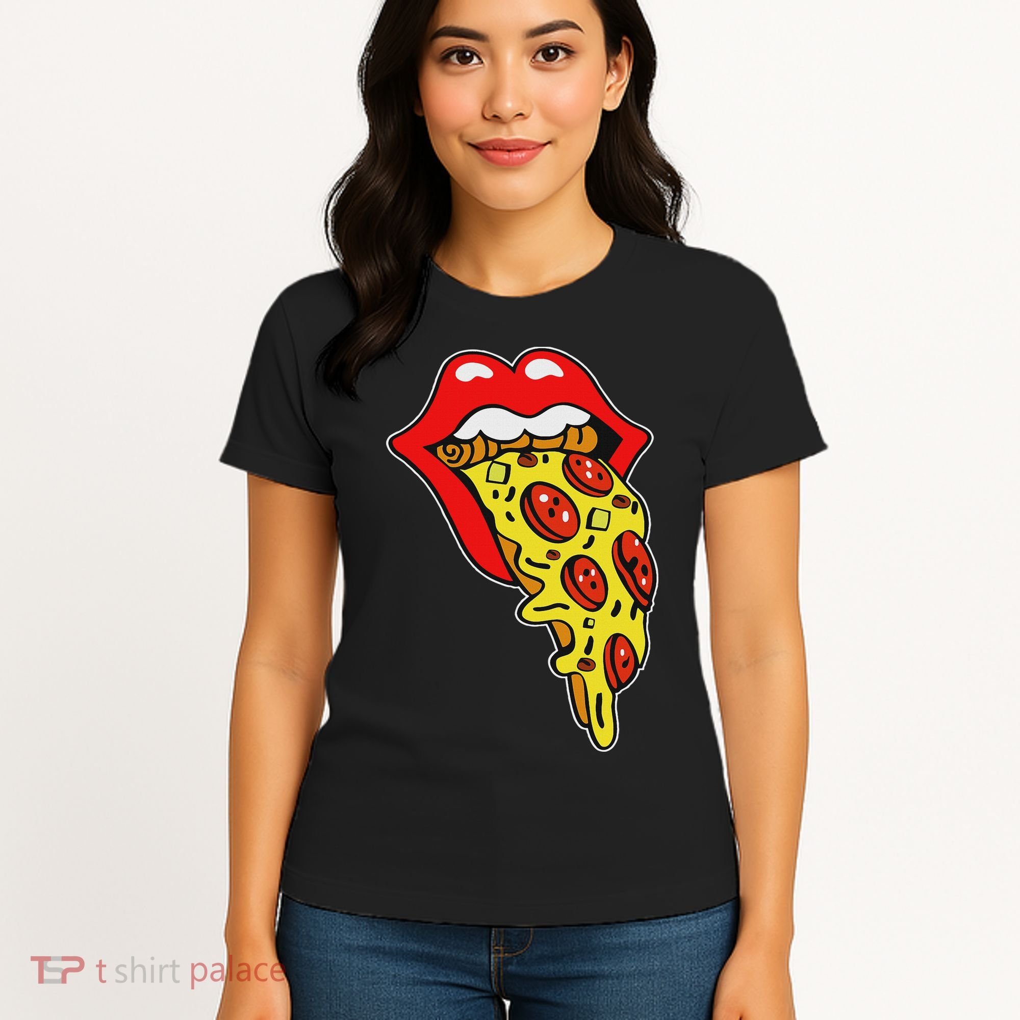 Pizza Mouth Lips Women's T-Shirt
