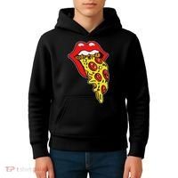 Pizza Mouth Lips Kids Hoodie thumb 4