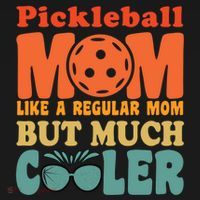 Pickleball Mom Like A Regular Mom Cool Funny Pickleball Gift Women's Hoodie thumb 2