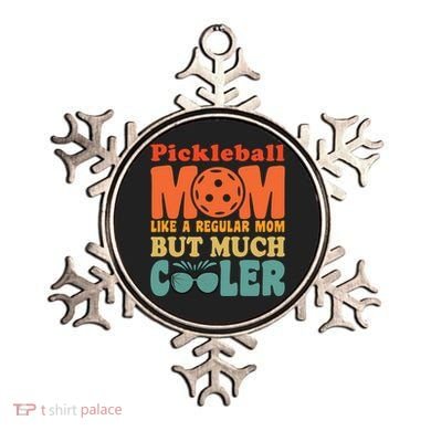 Pickleball Mom Like A Regular Mom Cool Funny Pickleball Gift Ornament