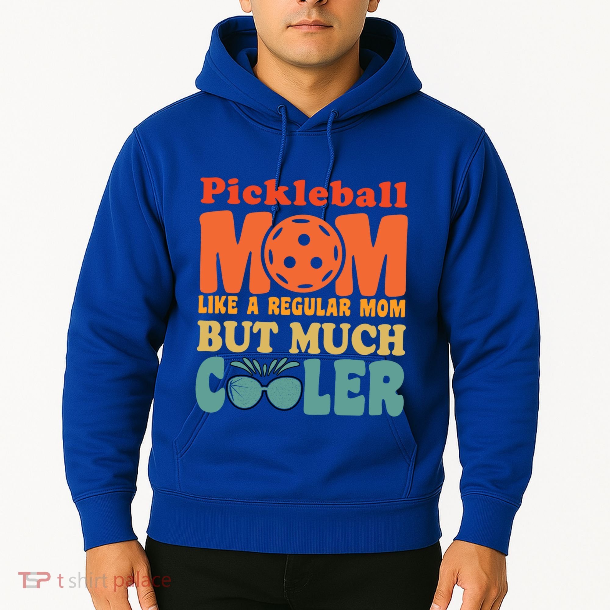 Pickleball Mom Like A Regular Mom Cool Funny Pickleball Gift Hoodie