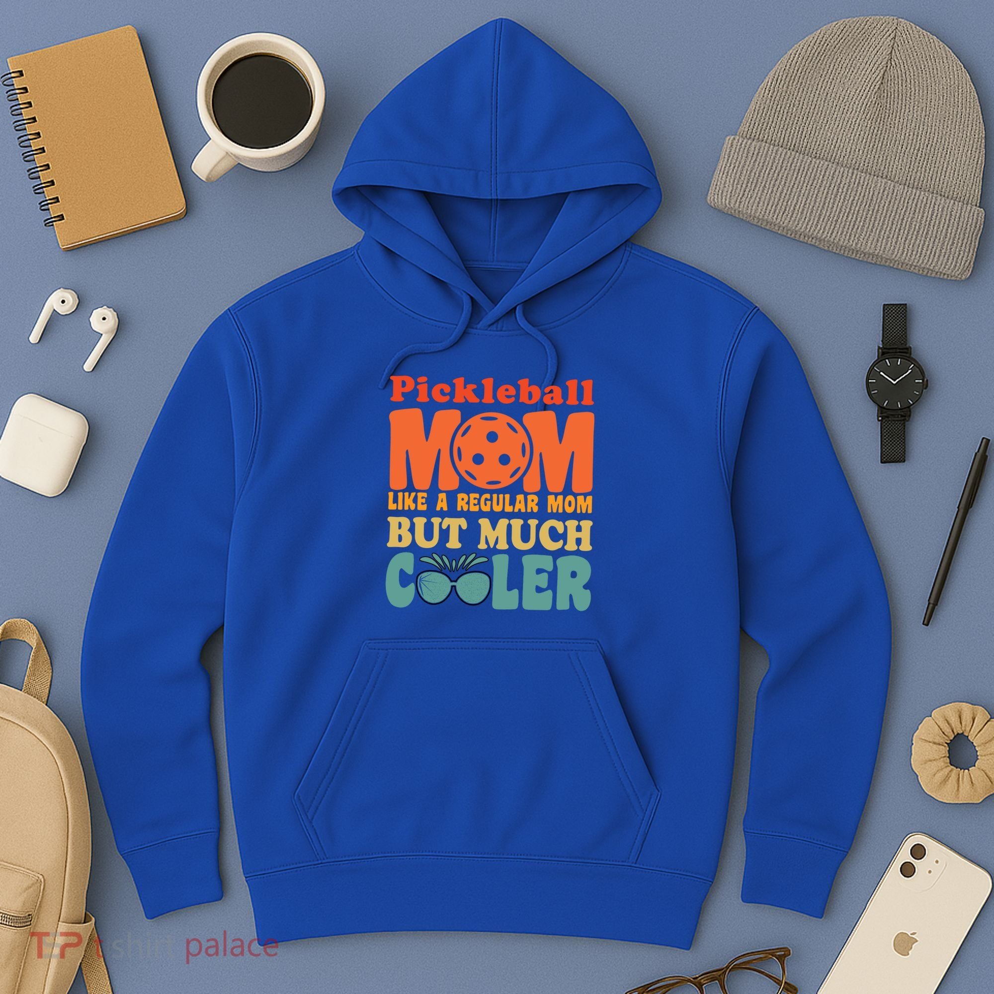 Pickleball Mom Like A Regular Mom Cool Funny Pickleball Gift Hoodie