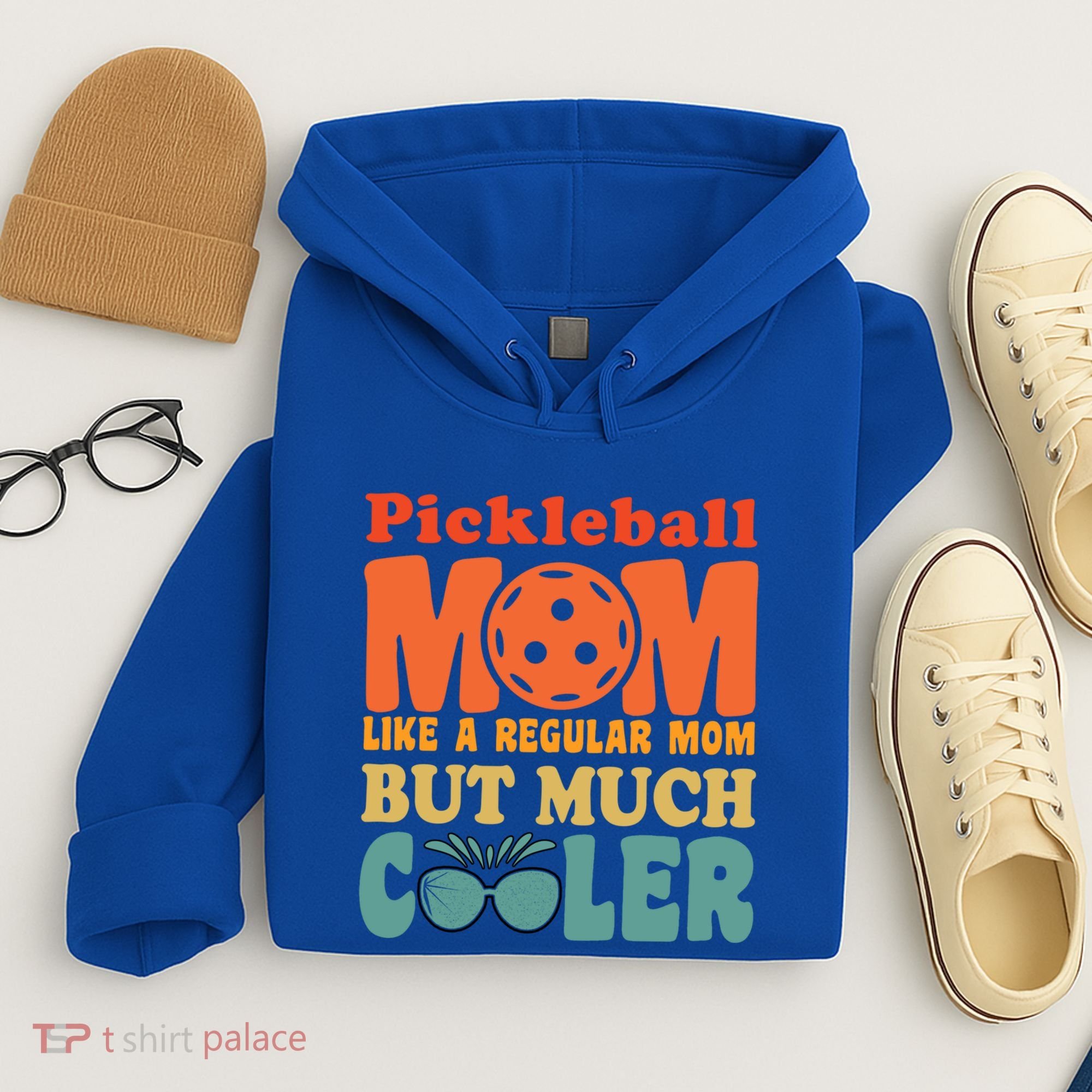 Pickleball Mom Like A Regular Mom Cool Funny Pickleball Gift Hoodie