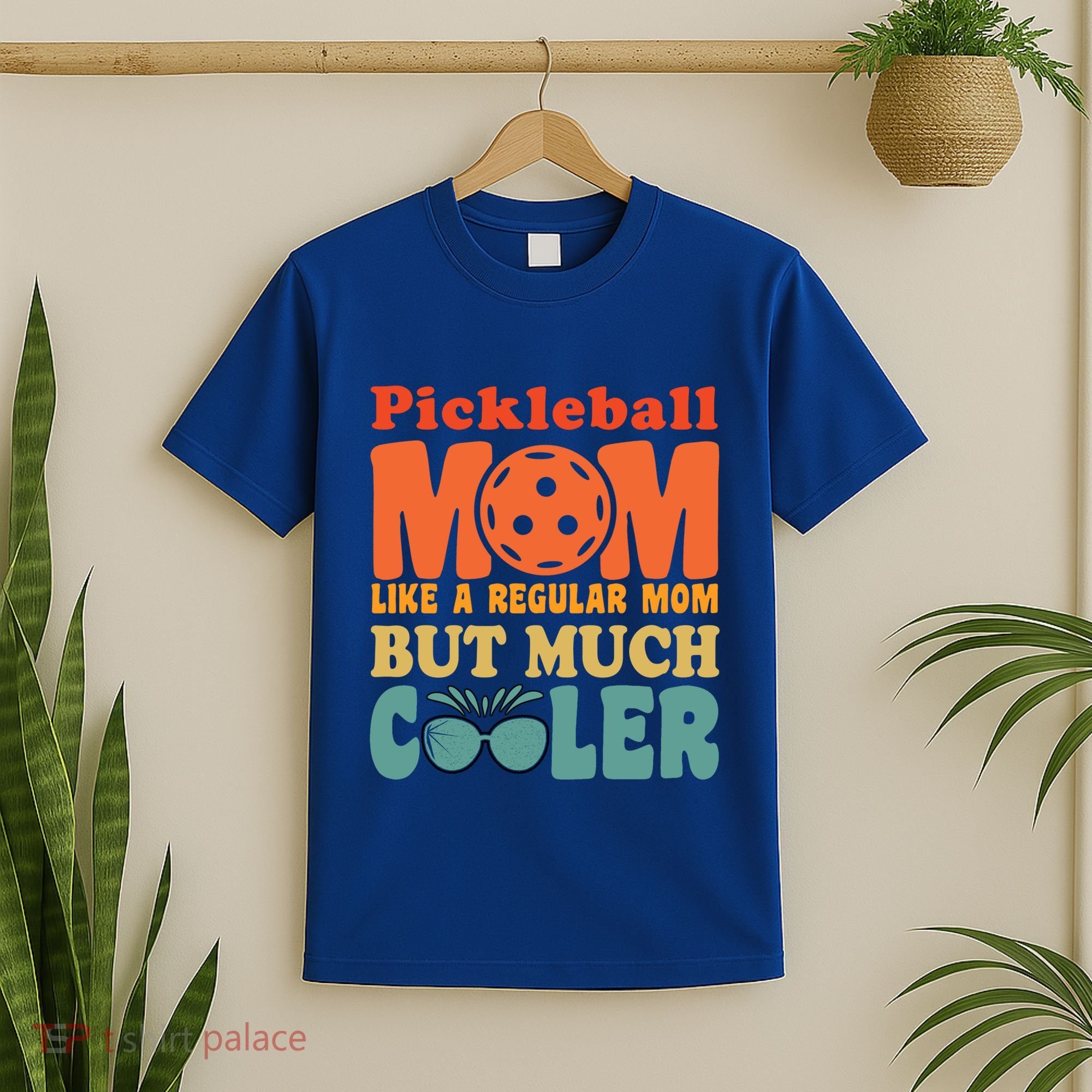 Pickleball Mom Like A Regular Mom Cool Funny Pickleball Gift T-Shirt