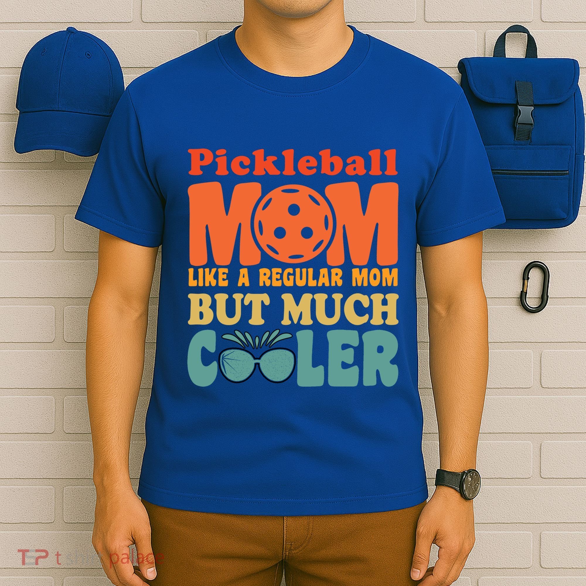 Pickleball Mom Like A Regular Mom Cool Funny Pickleball Gift T-Shirt