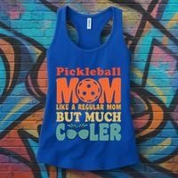 Pickleball Mom Like A Regular Mom Cool Funny Pickleball Gift Women's Tank Top thumb 3