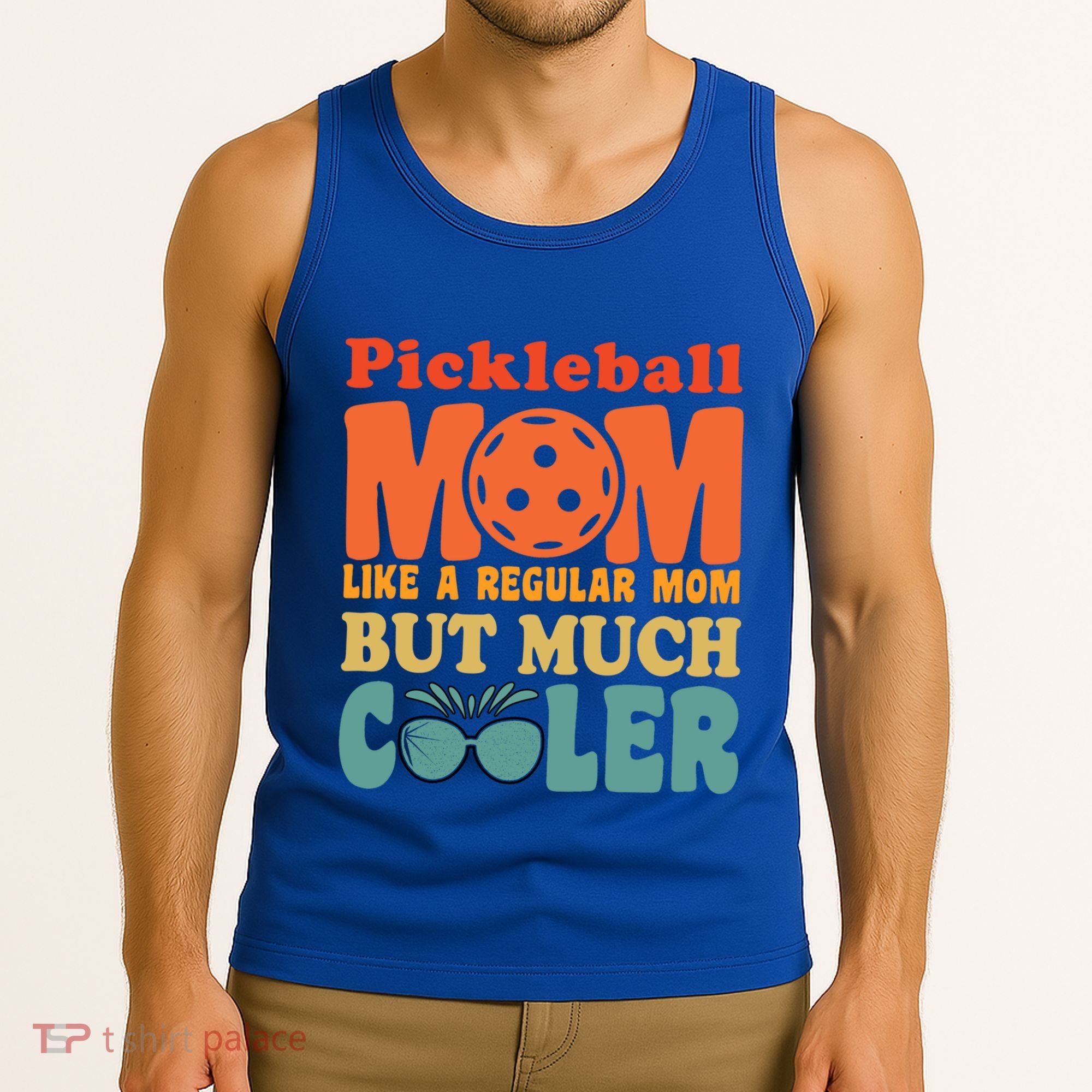 Pickleball Mom Like A Regular Mom Cool Funny Pickleball Gift Tank Top