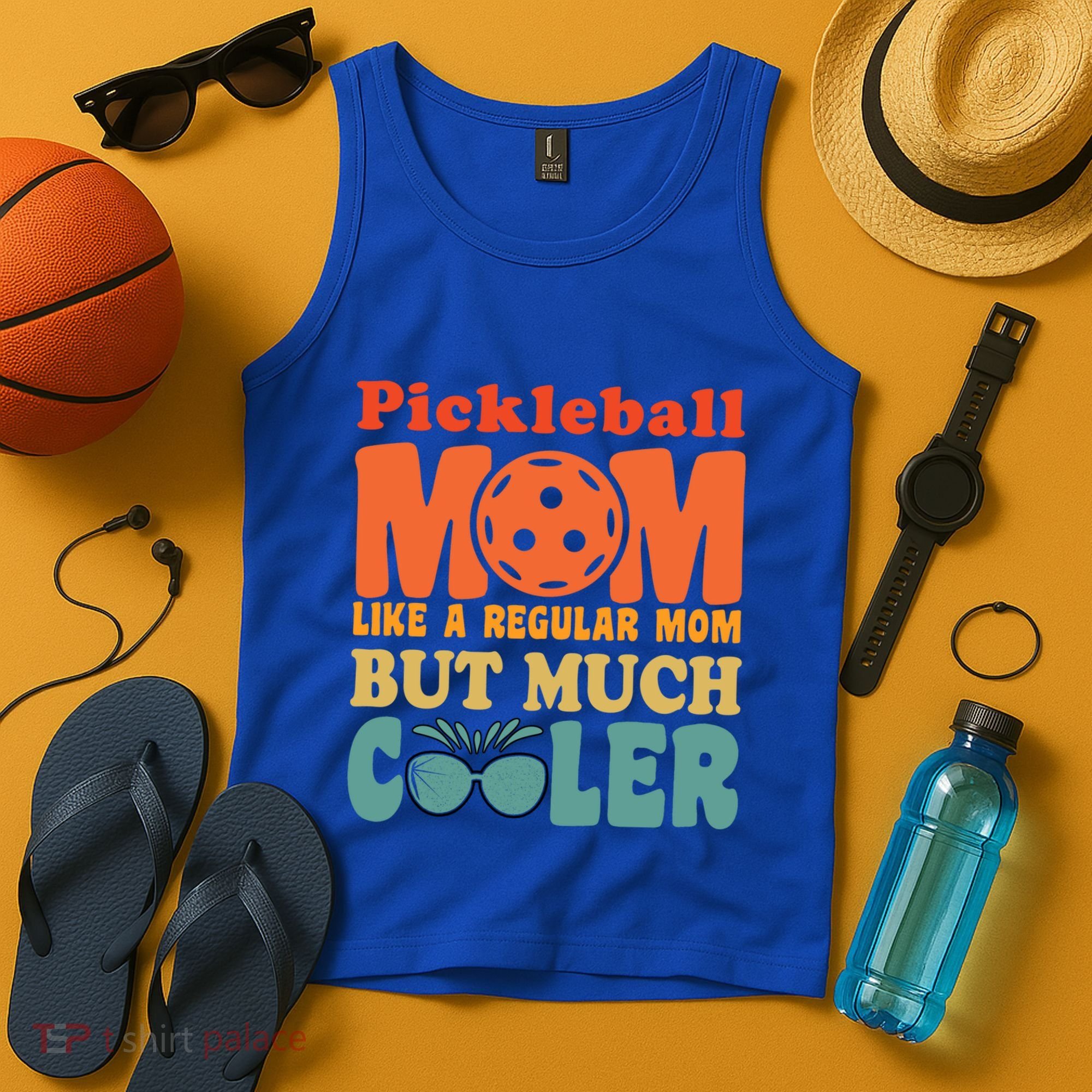 Pickleball Mom Like A Regular Mom Cool Funny Pickleball Gift Tank Top