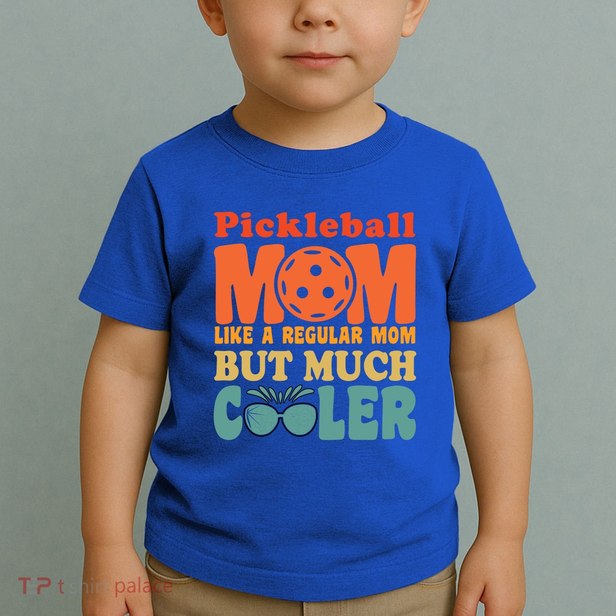 Pickleball Mom Like A Regular Mom Cool Funny Pickleball Gift Toddler T-Shirt