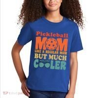 Pickleball Mom Like A Regular Mom Cool Funny Pickleball Gift Kids T-Shirt thumb 2