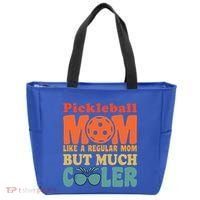 Pickleball Mom Like A Regular Mom Cool Funny Pickleball Gift Tote Bag thumb 0