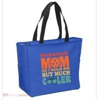Pickleball Mom Like A Regular Mom Cool Funny Pickleball Gift Tote Bag thumb 2