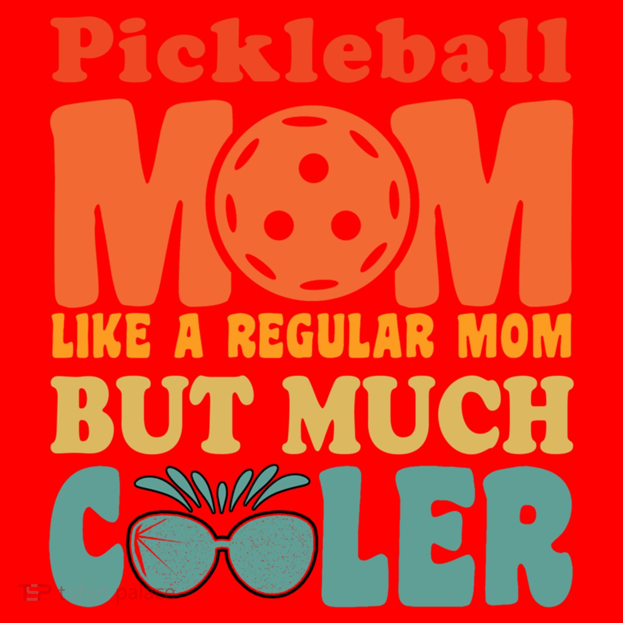 Pickleball Mom Like A Regular Mom Cool Funny Pickleball Gift Santa Hat