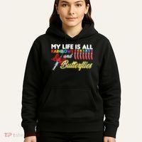 Phlebotomy My Life Is Rainbows Butterflies Phlebotomist Hoodie thumb 5