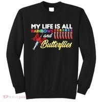 Phlebotomy My Life Is Rainbows Butterflies Phlebotomist Sweatshirt thumb 0