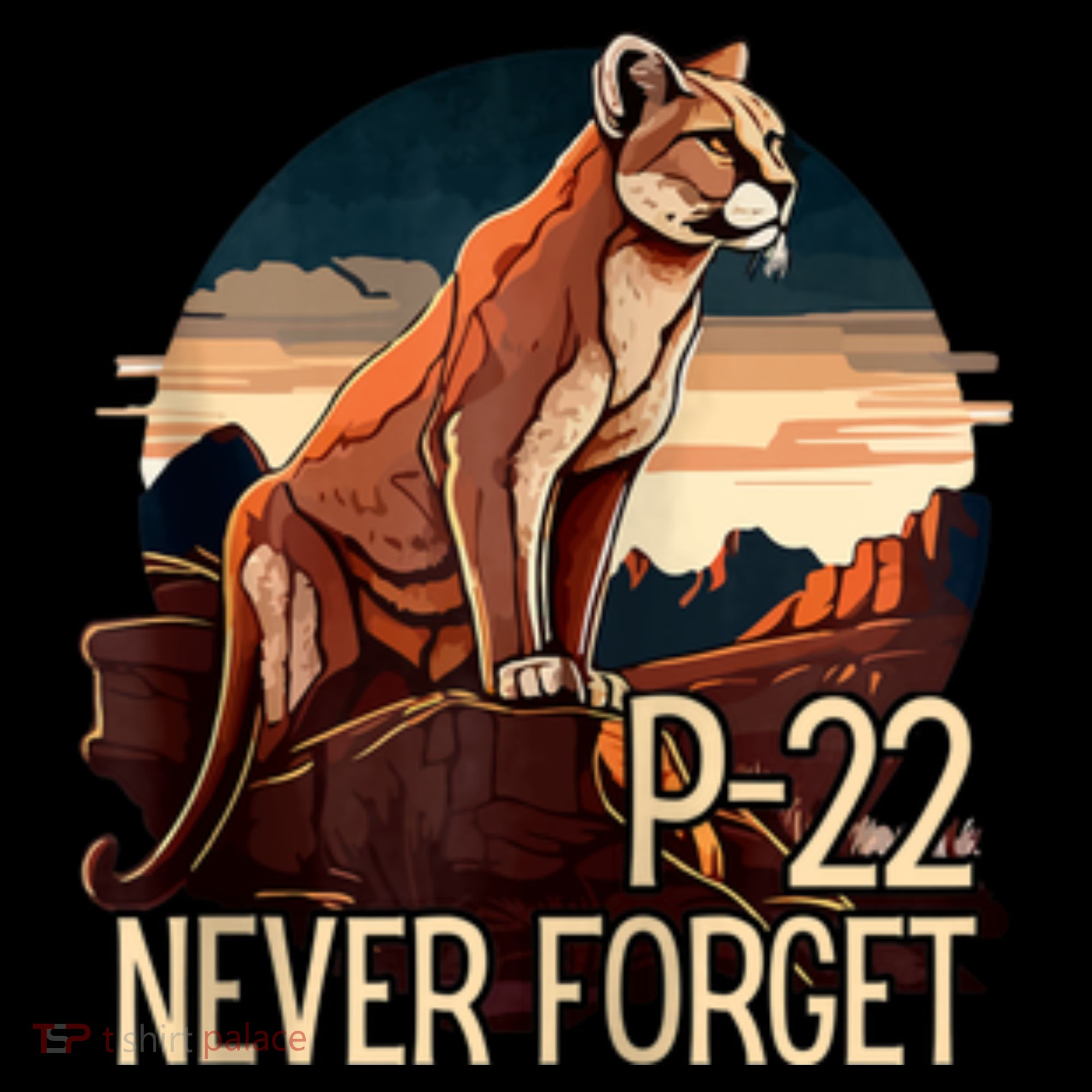 P22 Mountain Lion Never Forget P22 Backpack