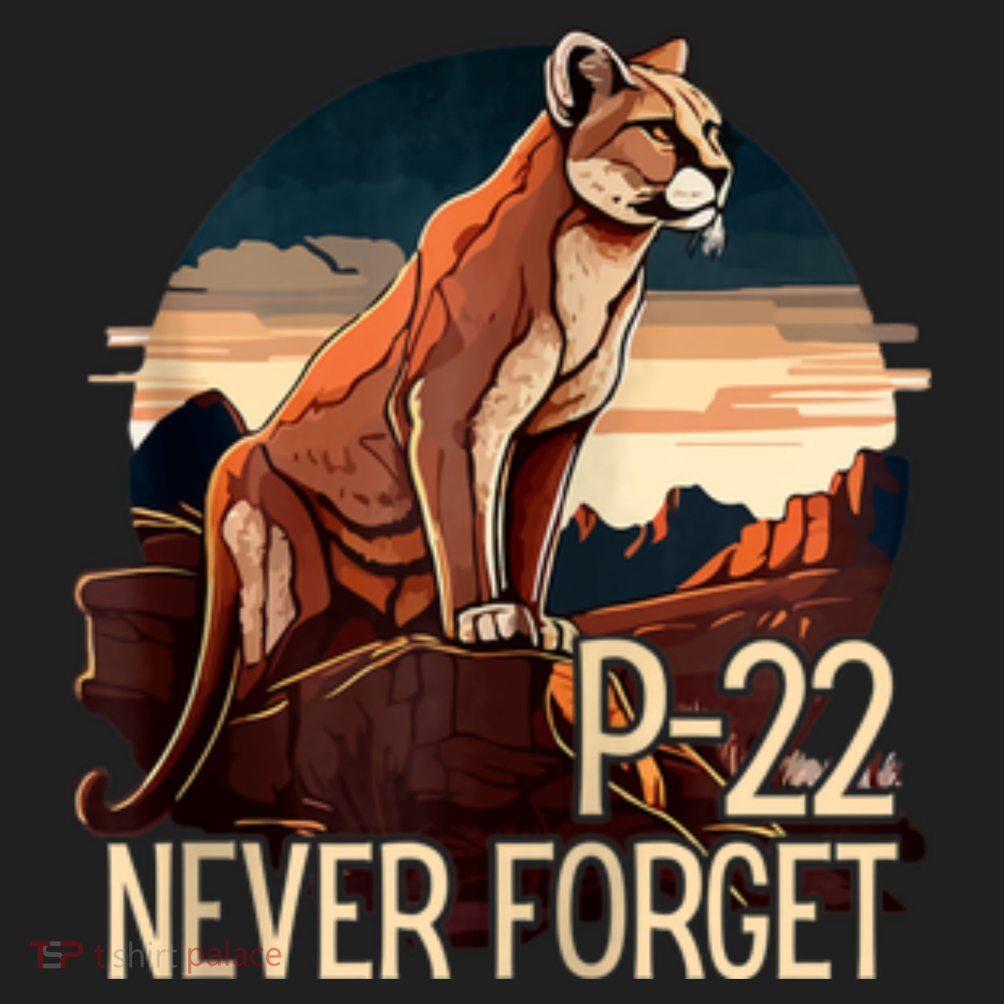 P22 Mountain Lion Never Forget P22 Hat