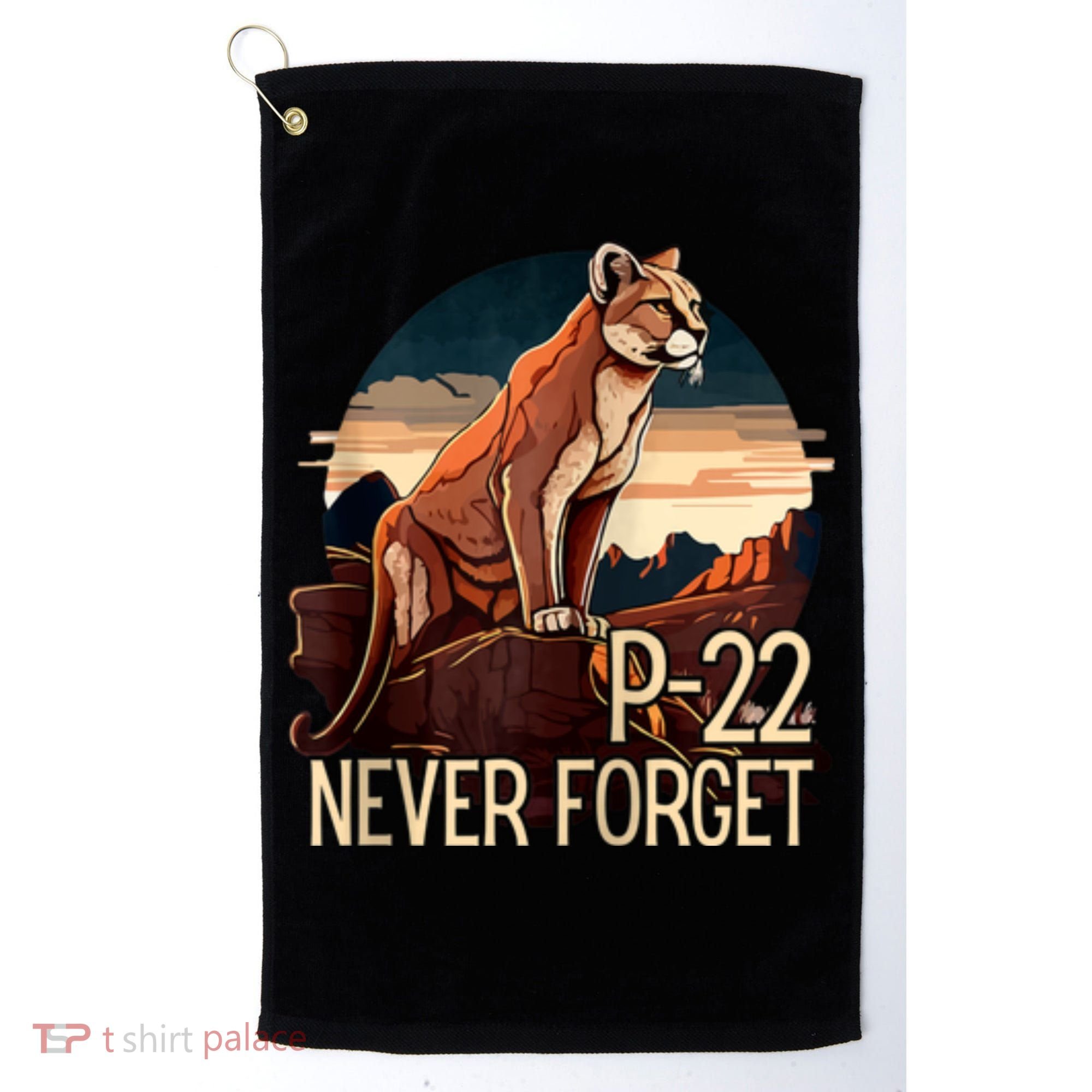 P22 Mountain Lion Never Forget P22 Golf Towel