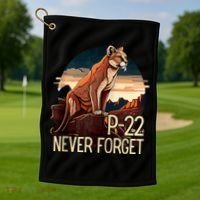 P22 Mountain Lion Never Forget P22 Golf Towel thumb 1