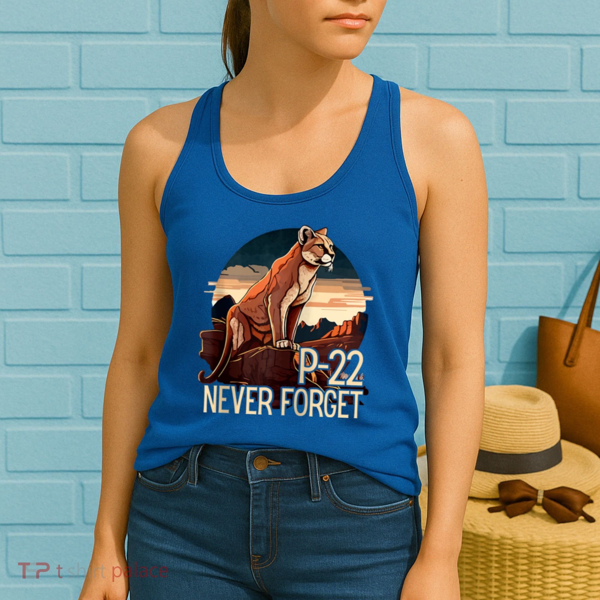 P22 Mountain Lion Never Forget P22 Women's Tank Top