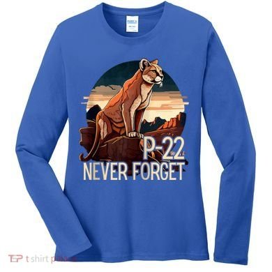 P22 Mountain Lion Never Forget P22 Women's Long Sleeve Shirt