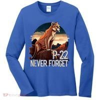 P22 Mountain Lion Never Forget P22 Women's Long Sleeve Shirt thumb 0