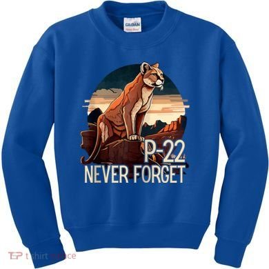 P22 Mountain Lion Never Forget P22 Kids Sweatshirt