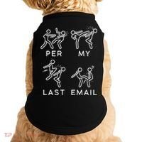 Per My Last Email Funny Sarcastic Doggie Tank thumb 0
