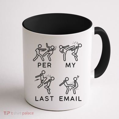 Per My Last Email Funny Sarcastic Coffee Mug back