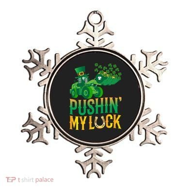 Pushing My Luck Funny Wheel Loader St Paddy’S Day Meaningful Gift Ornament