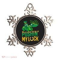 Pushing My Luck Funny Wheel Loader St Paddy’S Day Meaningful Gift Ornament thumb 0