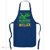 Pushing My Luck Funny Wheel Loader St Paddy’S Day Meaningful Gift Apron thumb 0