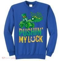 Pushing My Luck Funny Wheel Loader St Paddy’S Day Meaningful Gift Sweatshirt thumb 0