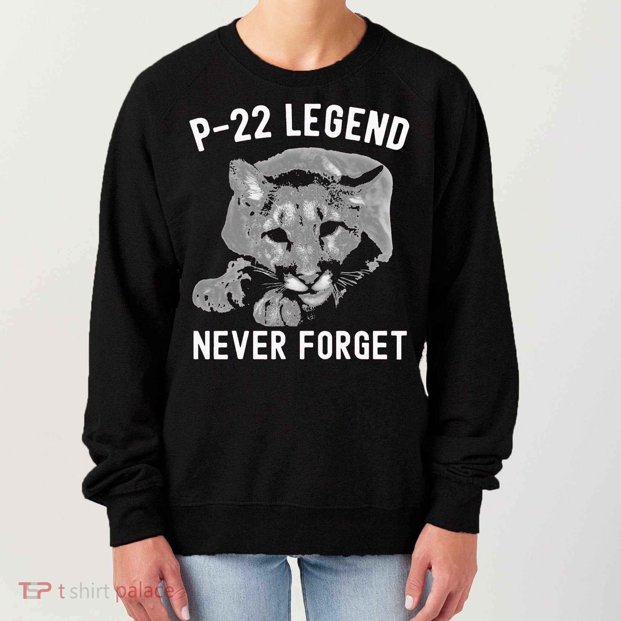 P-22 Mountain Lion Never Forget P-22 Exotic Animals Women's Sweatshirt