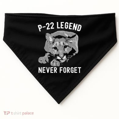 P-22 Mountain Lion Never Forget P-22 Exotic Animals USA-Made Doggie Bandana