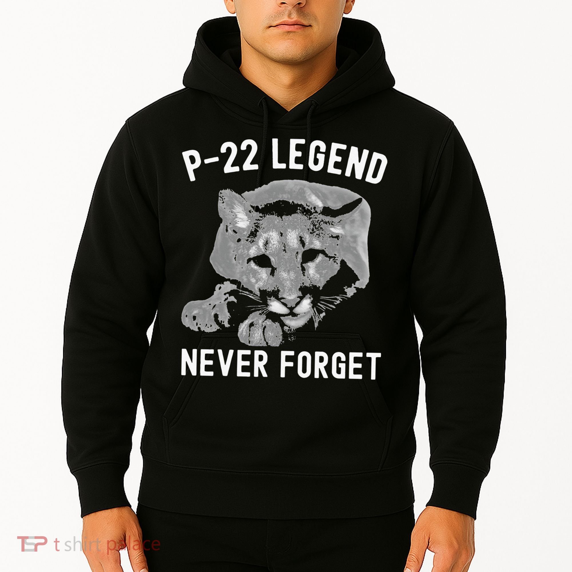 P-22 Mountain Lion Never Forget P-22 Exotic Animals Hoodie