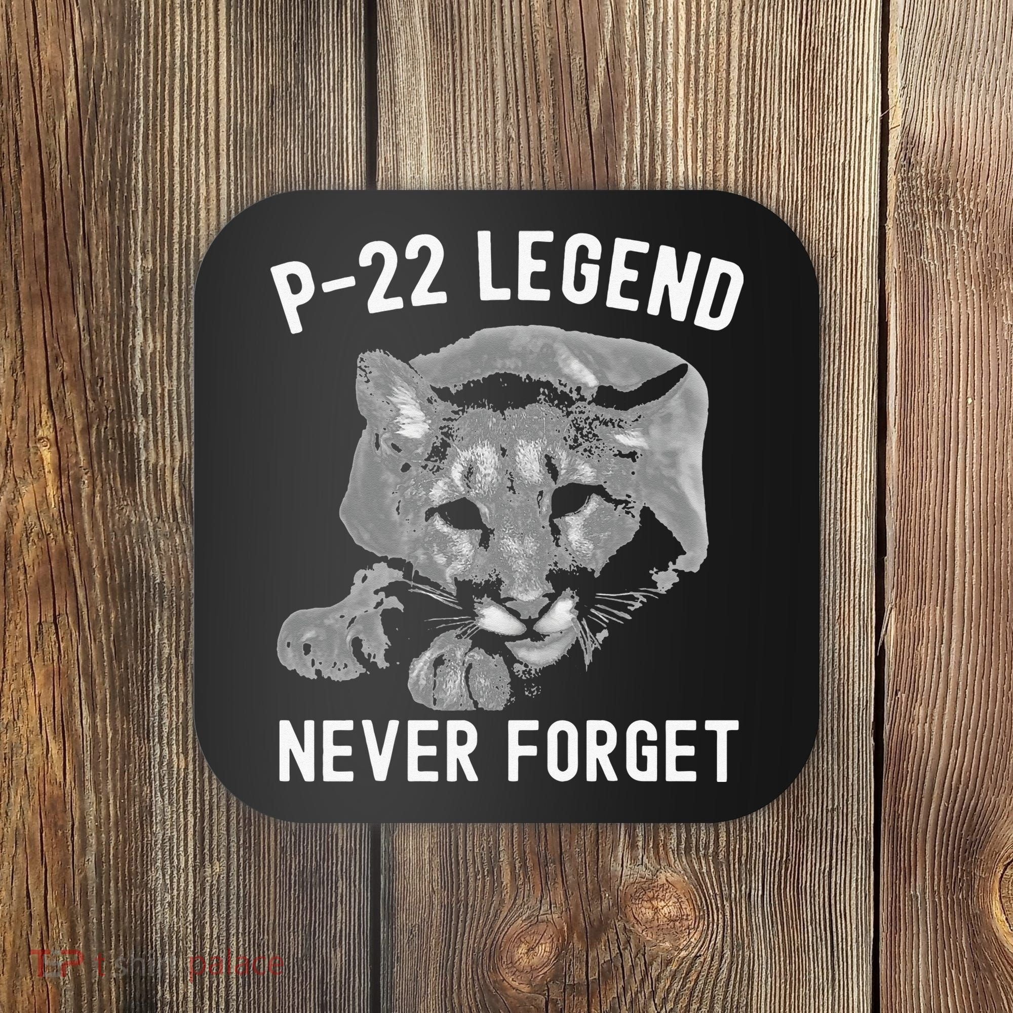 P-22 Mountain Lion Never Forget P-22 Exotic Animals Coaster