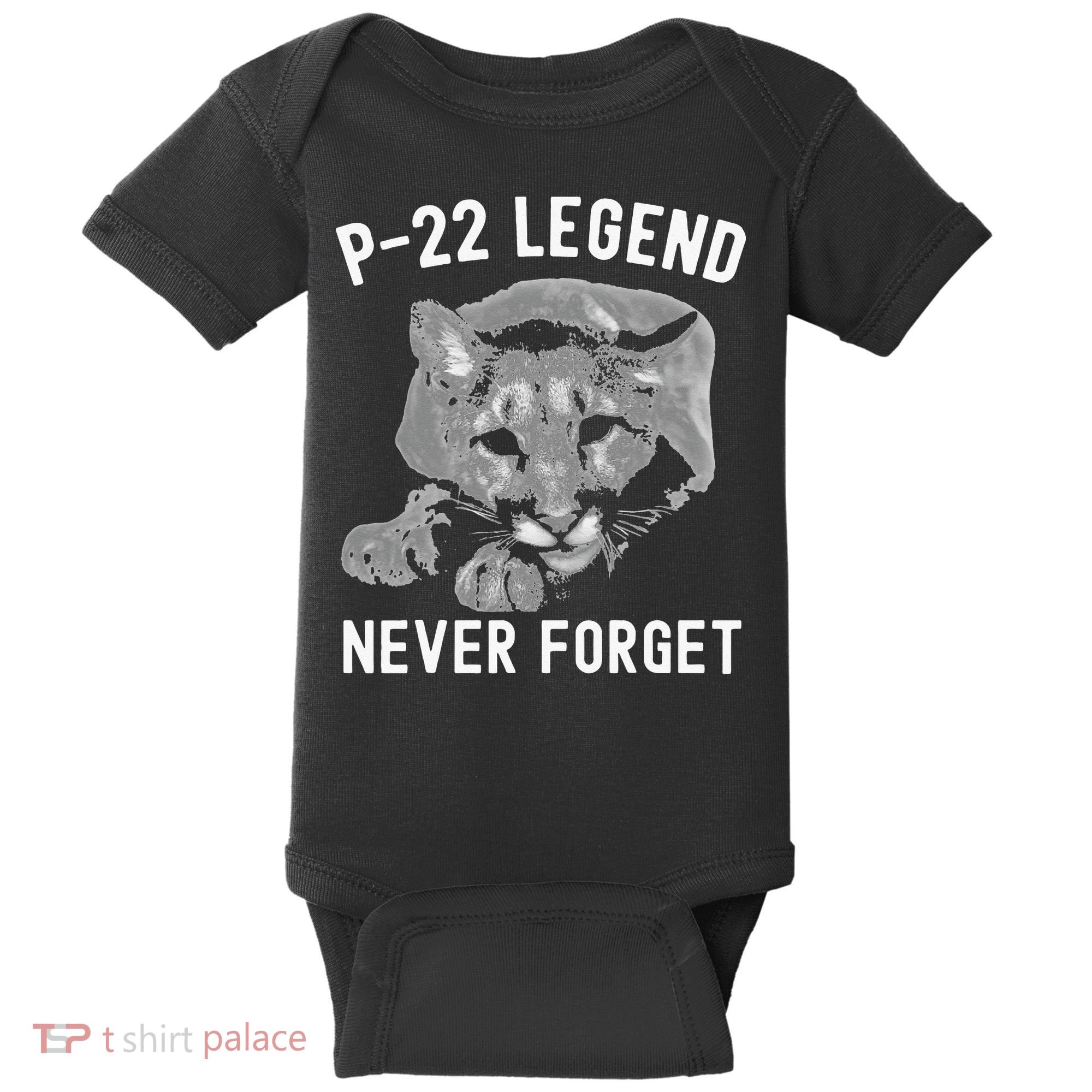 P-22 Mountain Lion Never Forget P-22 Exotic Animals Baby Bodysuit