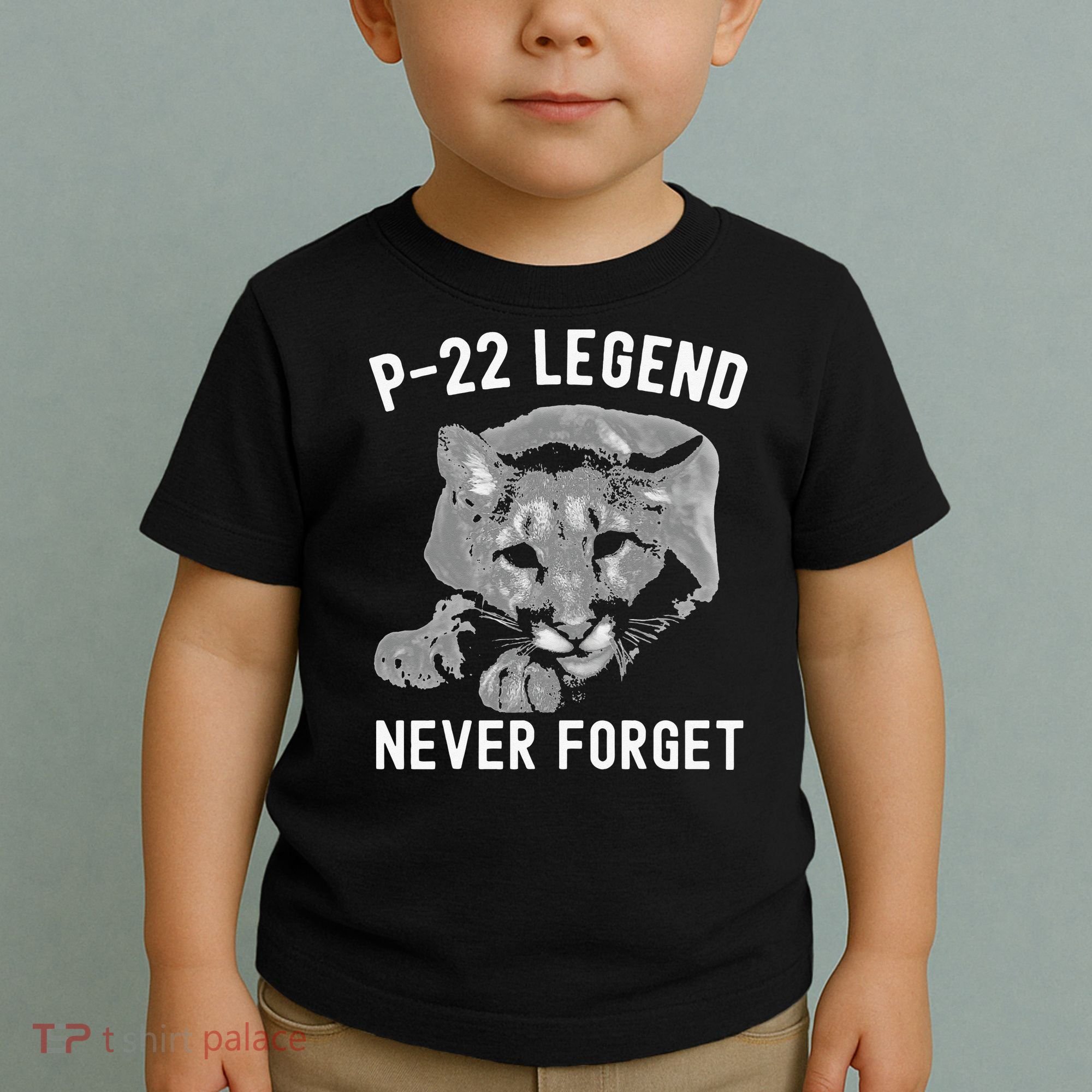 P-22 Mountain Lion Never Forget P-22 Exotic Animals Toddler T-Shirt