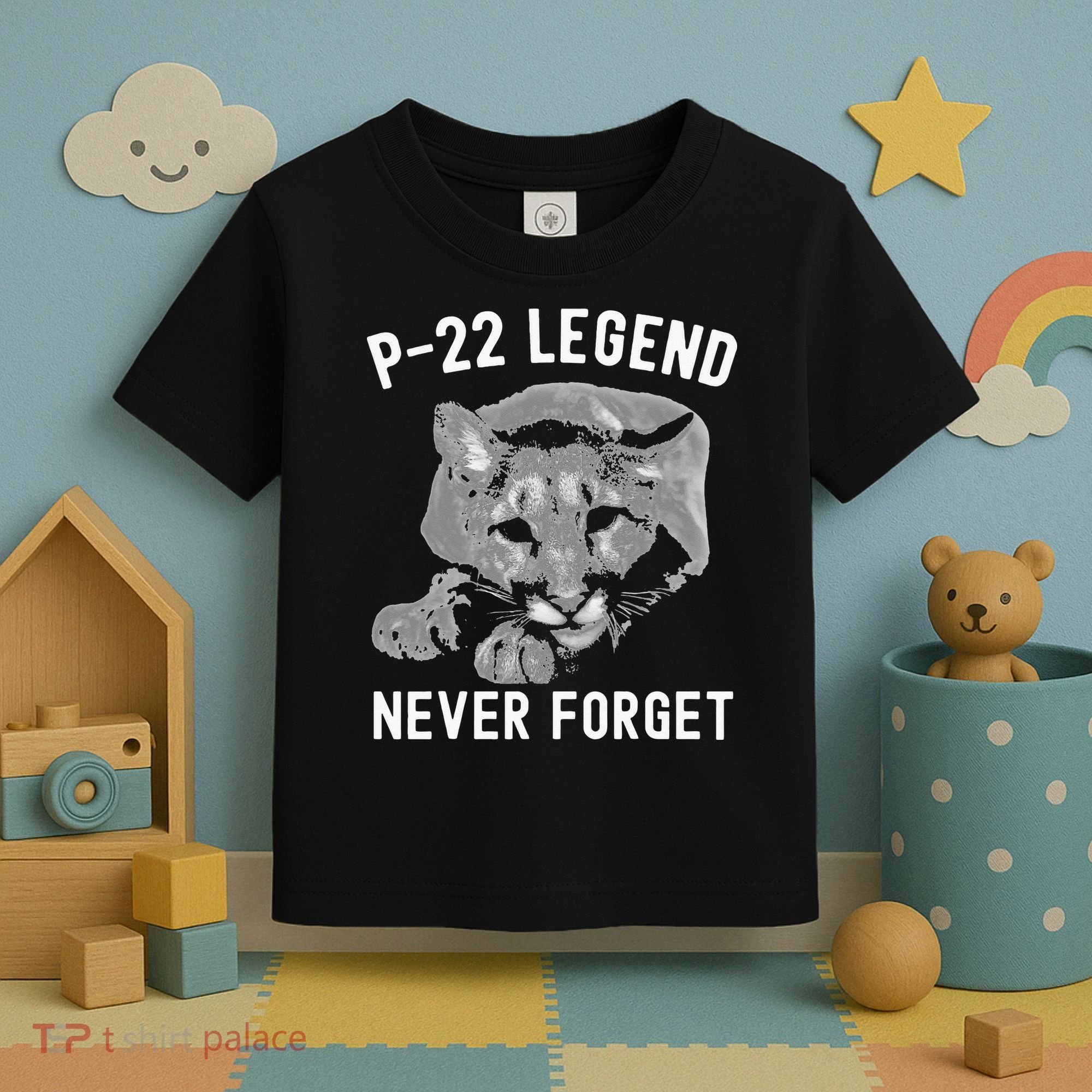 P-22 Mountain Lion Never Forget P-22 Exotic Animals Toddler T-Shirt