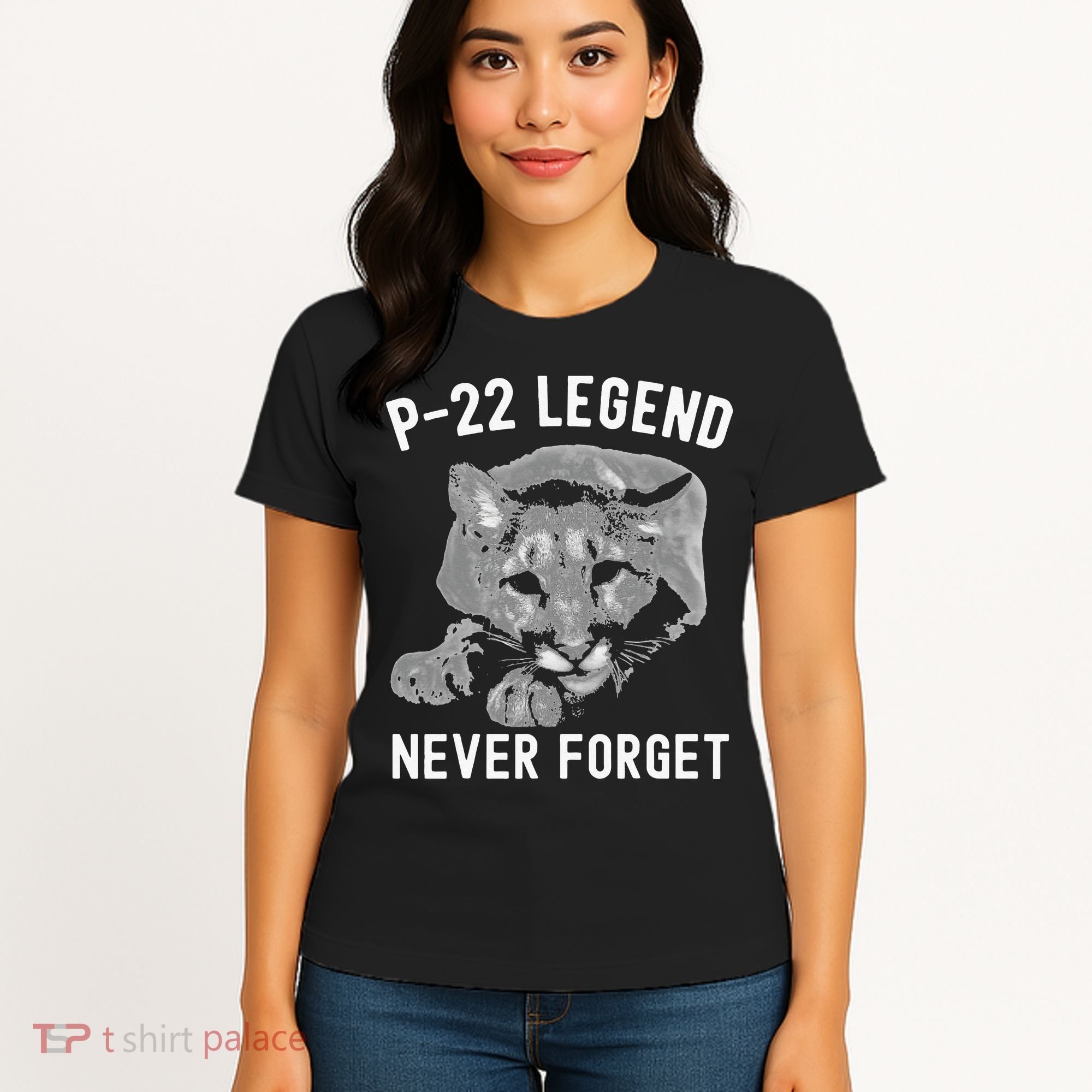 P-22 Mountain Lion Never Forget P-22 Exotic Animals Women's T-Shirt