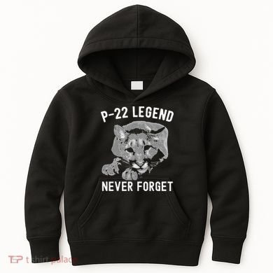 P-22 Mountain Lion Never Forget P-22 Exotic Animals Kids Hoodie