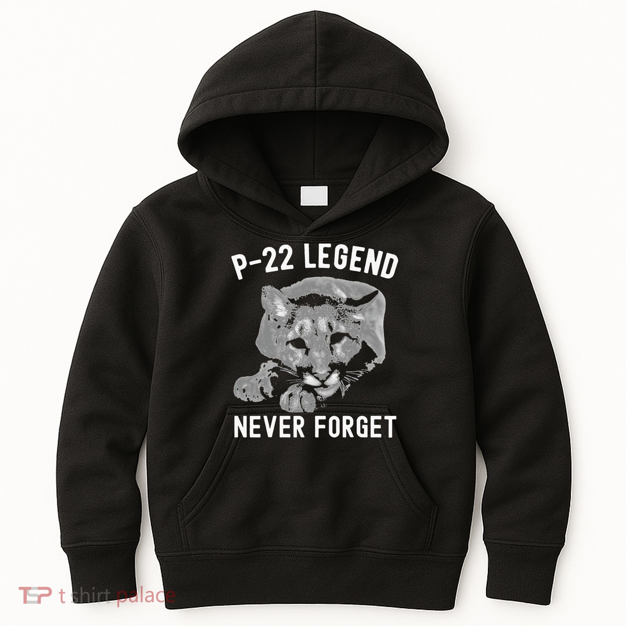P-22 Mountain Lion Never Forget P-22 Exotic Animals Kids Hoodie