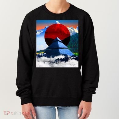 Pyramid Mountain Landscape Art Women's Sweatshirt