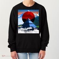 Pyramid Mountain Landscape Art Women's Sweatshirt thumb 0