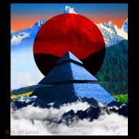Pyramid Mountain Landscape Art Impact Tech Backpack thumb 2