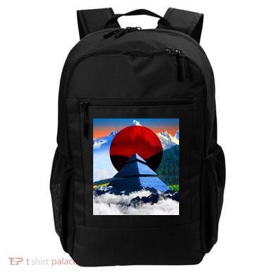 Pyramid Mountain Landscape Art Backpack