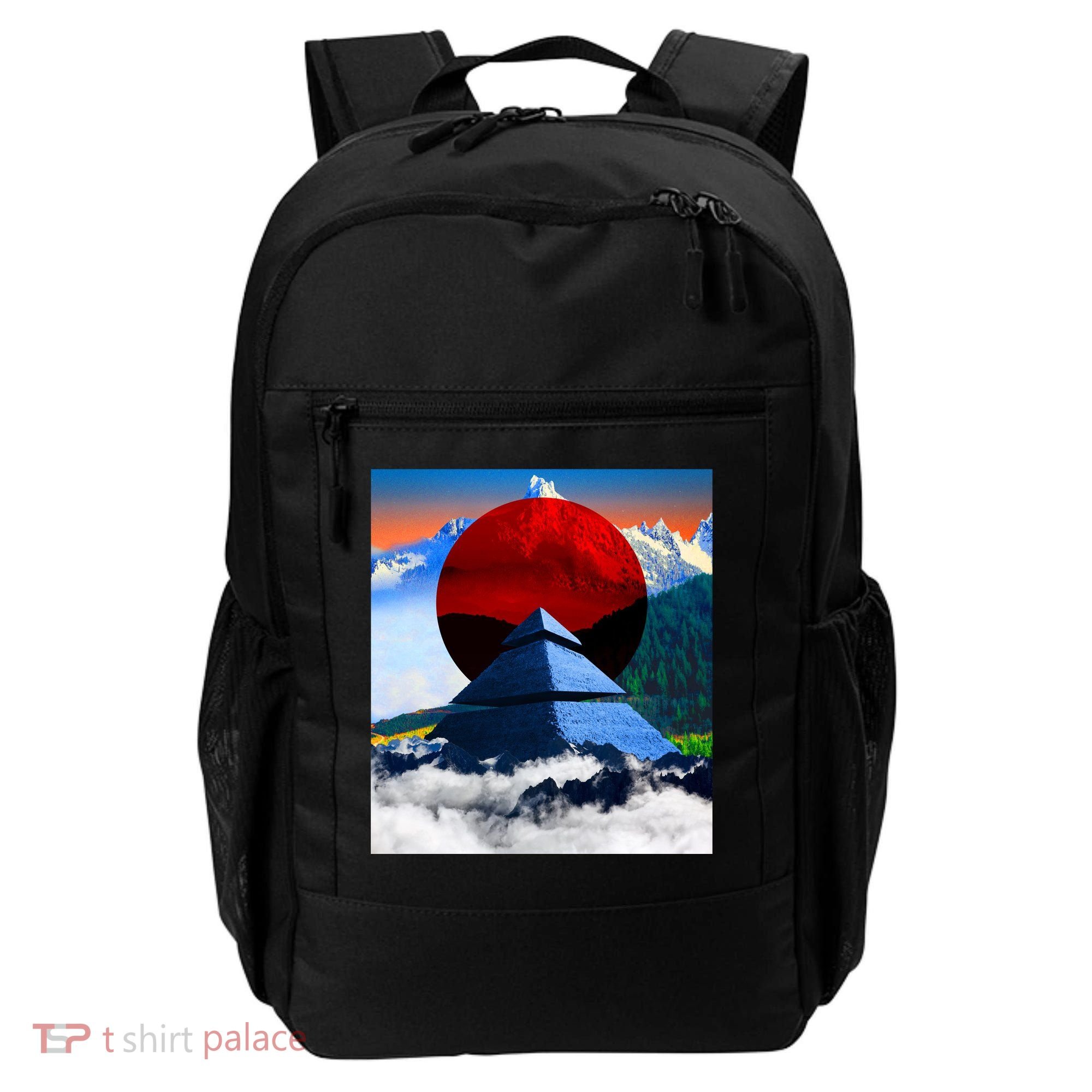 Pyramid Mountain Landscape Art Backpack