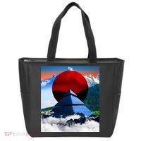 Pyramid Mountain Landscape Art Tote Bag thumb 0